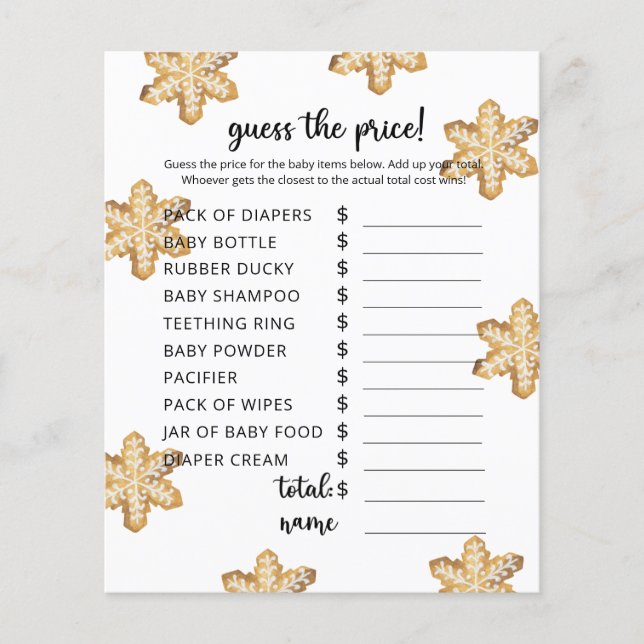 Papier thèmes hivernaux Prix Devis Jeu (Devant)