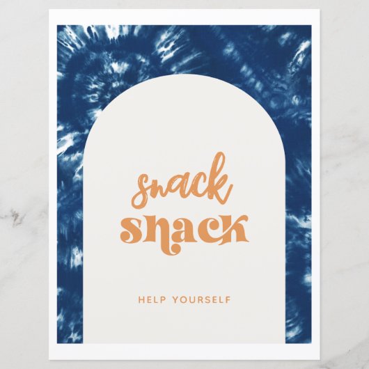 Papier Tie Dye Surf | Symbole d'accrochage (Devant)