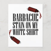 Papier Tige barbecue sur mon blanc (Devant)