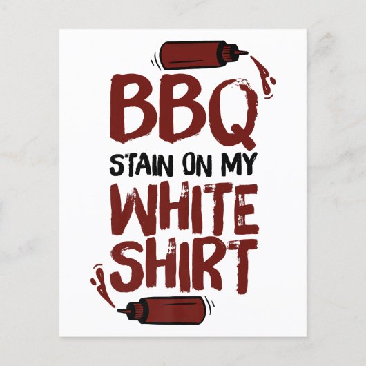 Papier Tige barbecue sur mon blanc Premium (Dos)