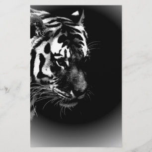 Papier Tigre noir et sauvage