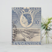 Papier Timbre postal kényan (Debout devant)