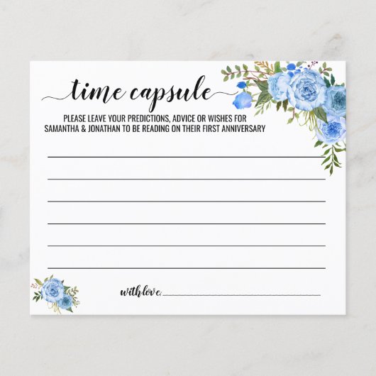 Papier Time Capsule Conseils Couples Douche anglais espag (Devant)