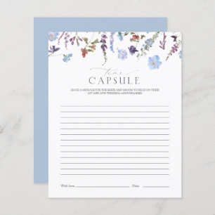 Papier Time Capsule Dusty Blue Fleur sauvage douche Jeu