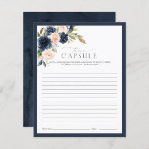 Papier Time Capsule Marine Blue & Blush Floral Showgame