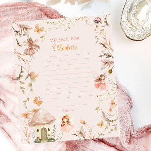 Papier TimeCapsule Messag Fairy Mushroom Cottage Annivers