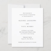 Papier Timeless Classic Formal Wedding Invitation (Devant)