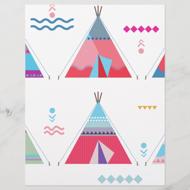 Papier tipi rose (Devant)