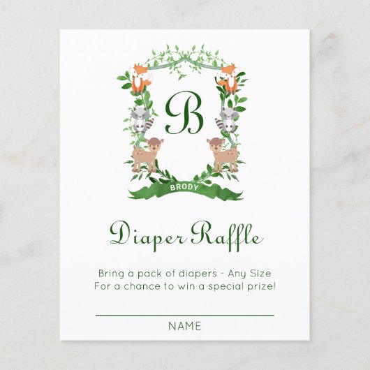 Papier Tirage au sort de couche pour bébé Crête Animaux d (Devant)