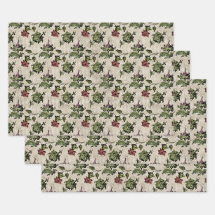 Papier Tissu de découpage de chardon vintage