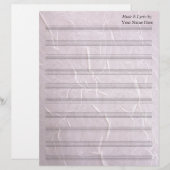 Papier Tissu rose broyé Tôle blanche Musique 10 stave (Devant / Derrière)