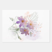 Papier Tissu Violet Fleur sauvage (Devant 2)