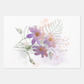 Papier Tissu Violet Fleur sauvage (Devant)