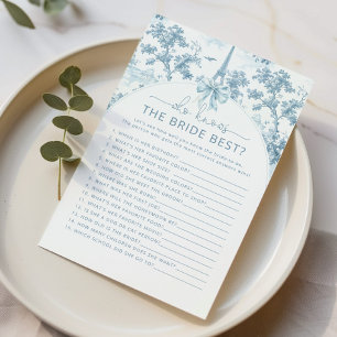 Papier Toile de Jouy Paris Qui connaît la mariée meilleur