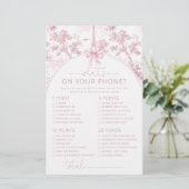 Papier Toile Paris what's on your phone pink bridal game (Debout devant)