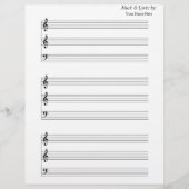 Papier Tôle vierge Trumpet Trombone (Devant)