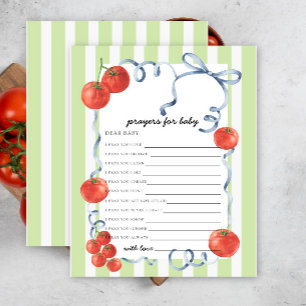 Papier Tomate - jeu de fête prières pour bébé