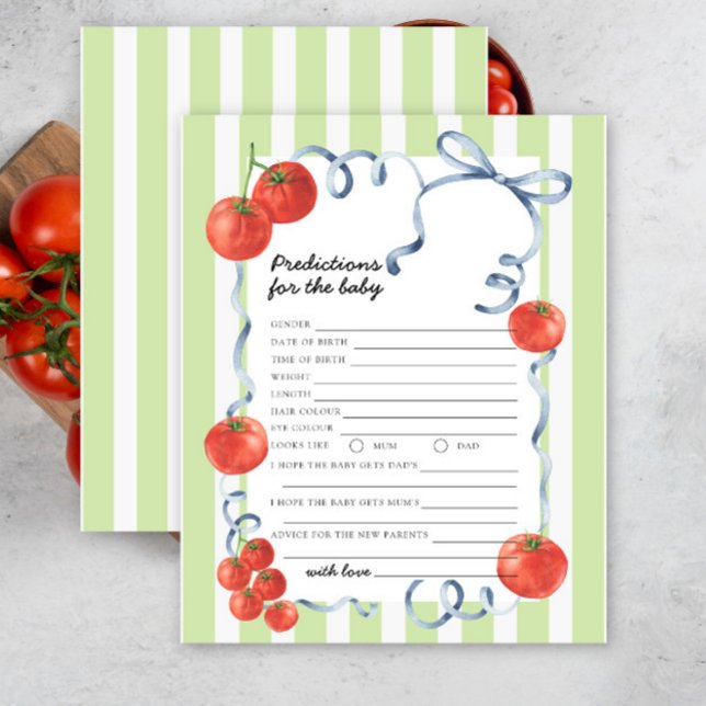 Papier Tomate - prédictions et conseils pour bébé (Créateur téléchargé)