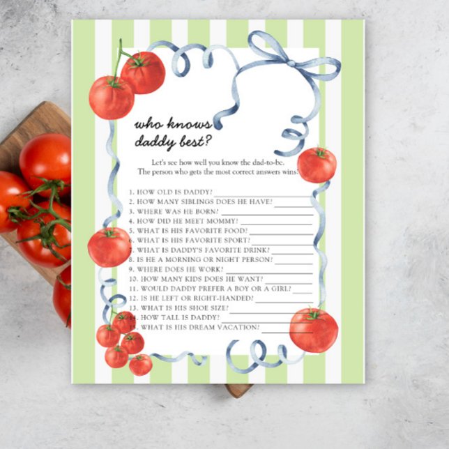 Papier Tomate - Qui connaît le mieux jeu de papa (Créateur téléchargé)