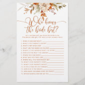 Papier Tombe terre cuite Qui connaît la mariée meilleur j (Devant)