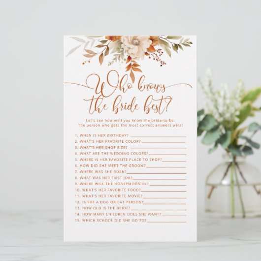 Papier Tombe terre cuite Qui connaît la mariée meilleur j (Debout devant)