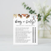 Papier Tomber dans l'amour Automne Baby shower maman ou p (Debout devant)