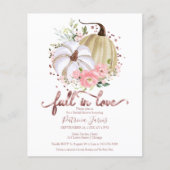 Papier Tomber dans l'amour budget nuptiale invitation dou (Devant)