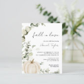 Papier Tomber dans l'amour budget nuptiale invitation dou (Debout devant)