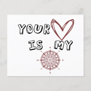 Papier Ton coeur est mon boussole
