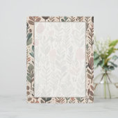 Papier Tons de la Terre botanique (Debout devant)