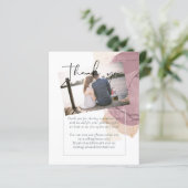 Papier Tons de terre naturels Mariage Abstrait (Debout devant)