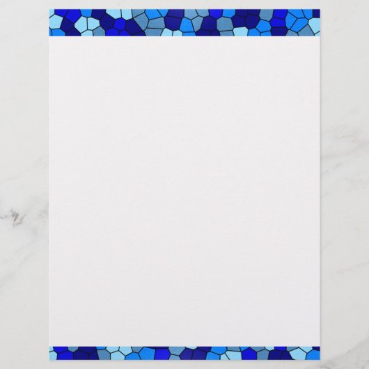 Papier Tons de verre de couleur bleue par Shirley Taylor (Devant)