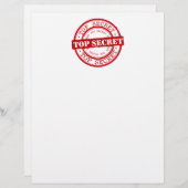 Papier Top Secret (Devant / Derrière)