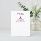 Papier TOP Yoga Slogan (Debout devant)