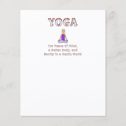 Papier TOP Yoga Slogan (Devant)