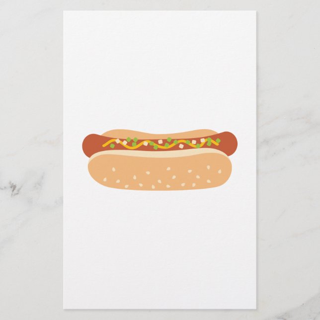 Papier Toppings Hot Dog (Devant)