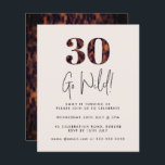 Papier Tortoiseshell 30th Birthday Budget Paper Invitatio<br><div class="desc">Peut être customisé pour répondre à vos besoins. © Gorjo Designs. Fait pour vous via la plateforme Zazzle. // Besoin d'aide pour customiser votre design ? Vous avez d'autres idées ? N'hésitez pas à me contacter (Zoe) directement.</div>