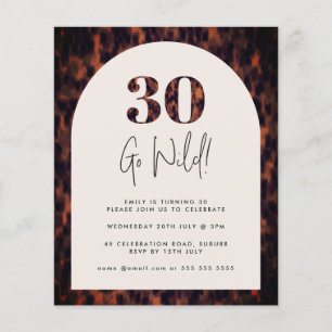 Papier Tortoiseshell Arch Wild 30 Anniversaire Budget Inv