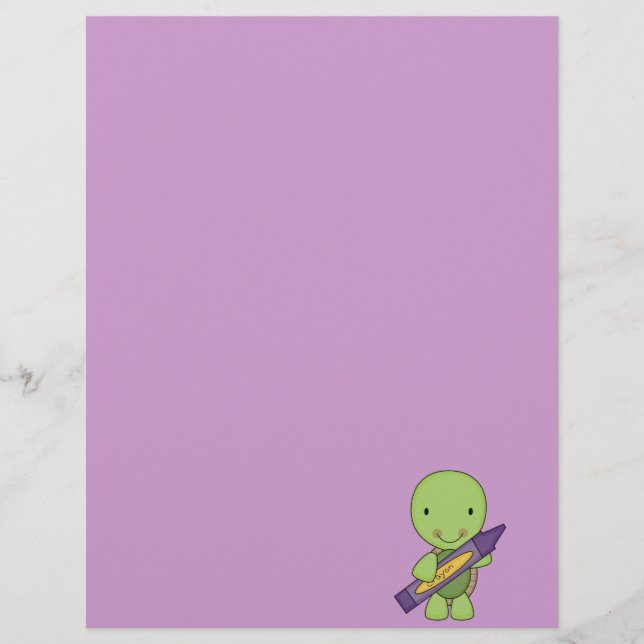 Papier tortue mignonne pourpre (Devant)