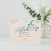 Papier Tortues de mer Mariage Art moderne (Debout devant)