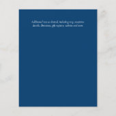 Papier Tortues de mer Mariage bleu jaune (Dos)