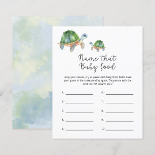 Papier Tortues Nom que bébé Alimentation jeu de douche
