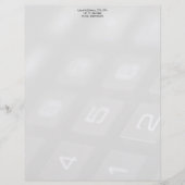 Papier Touches numériques sur la calculatrice s'effacent (Devant)