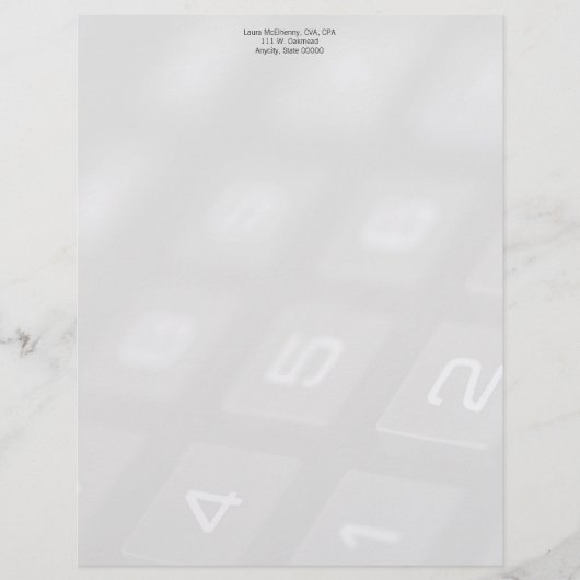 Papier Touches numériques sur la calculatrice s'effacent (Devant)