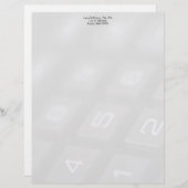 Papier Touches numériques sur la calculatrice s'effacent (Devant / Derrière)