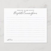 Papier Toujours dans nos coeurs Élégante présence funérai (Devant)