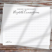 Papier Toujours dans nos coeurs Élégante présence funérai