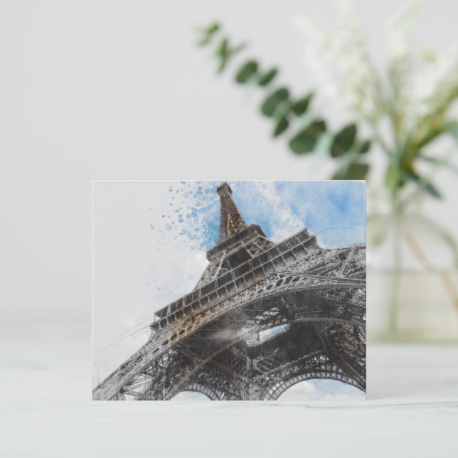Papier Tour Eiffel, Paris, France (Debout devant)