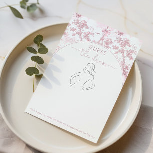 Papier tour Eiffel Toile Devinez la robe jeu de mariage