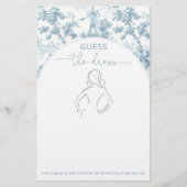 Papier Tour Eiffel Toile Guess la robe mariée jeu (Devant)